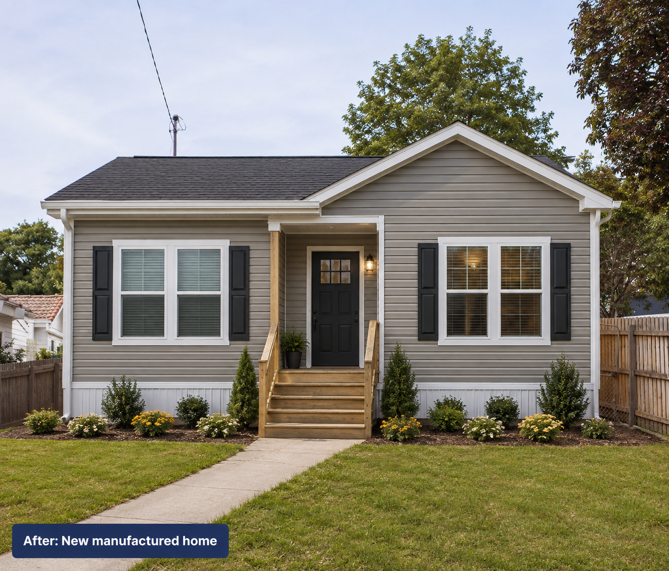 After: New manufactured home community